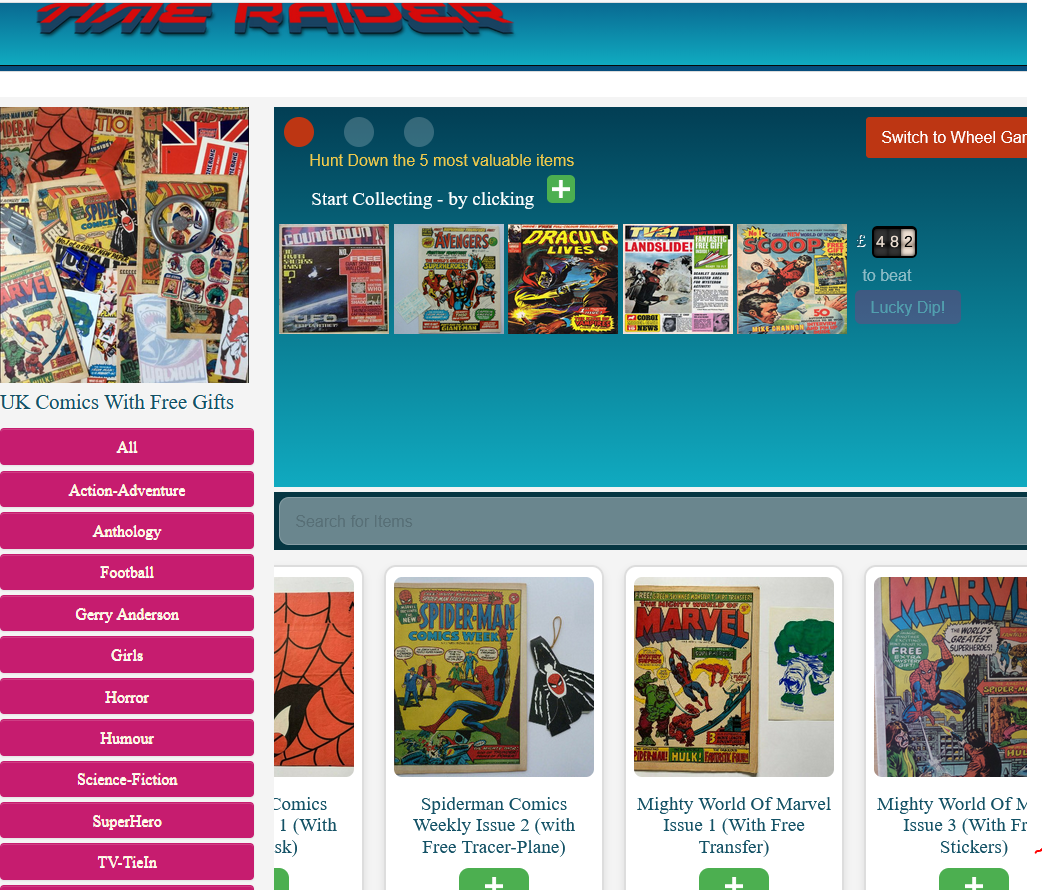 UK Comics With Free Gifts